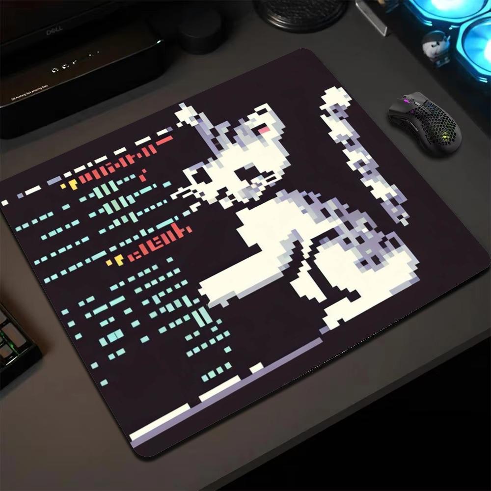 Mouse Gaming Retro - Mini Pixel Cat Muismat Retro Computer