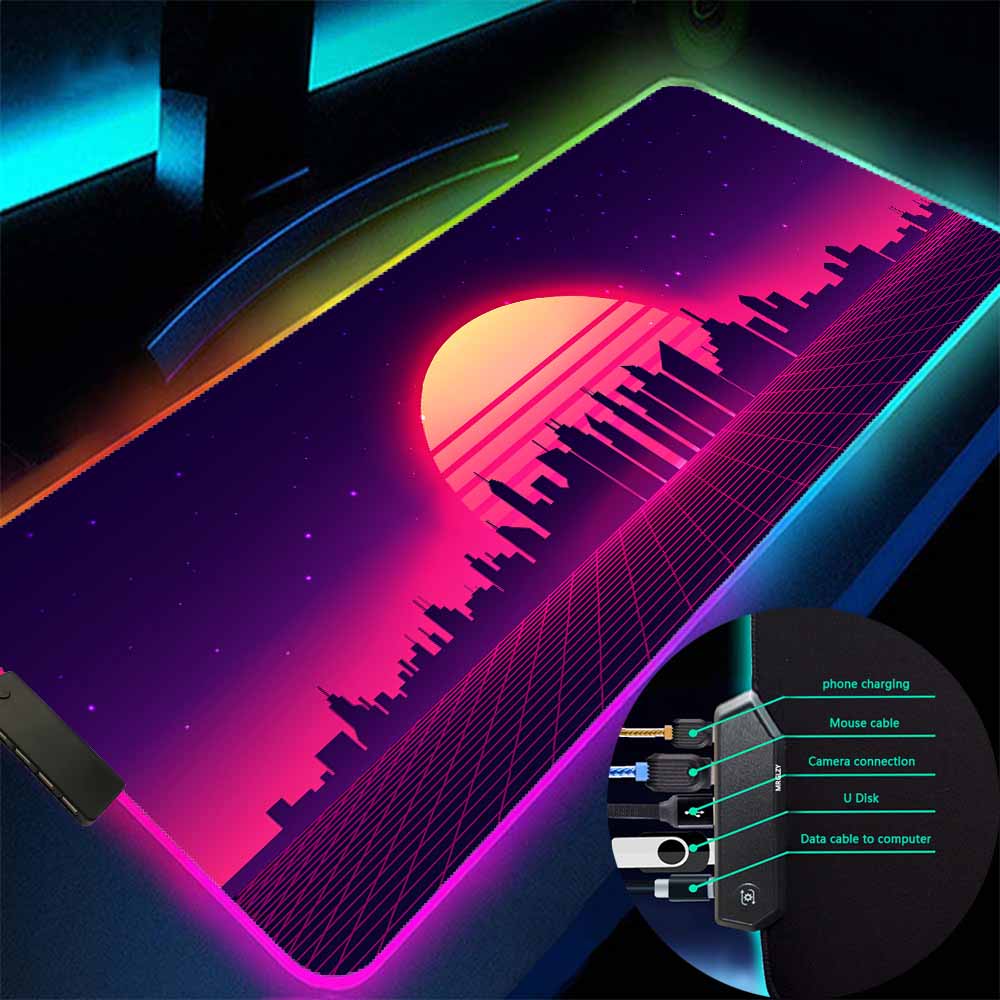 Retro Gaming Hub - Retro Gaming Muismat LED Licht Hoge