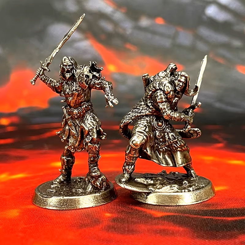Retro Gaming Tv - Nieuwe Fantasy Metalen Miniatuur Demon Warrior