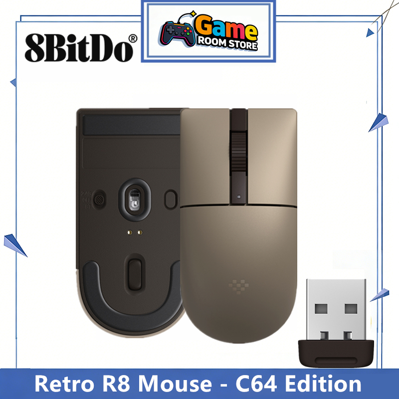 Mouse Gaming Retro - 8BitDo Retro R8 Muis - C64