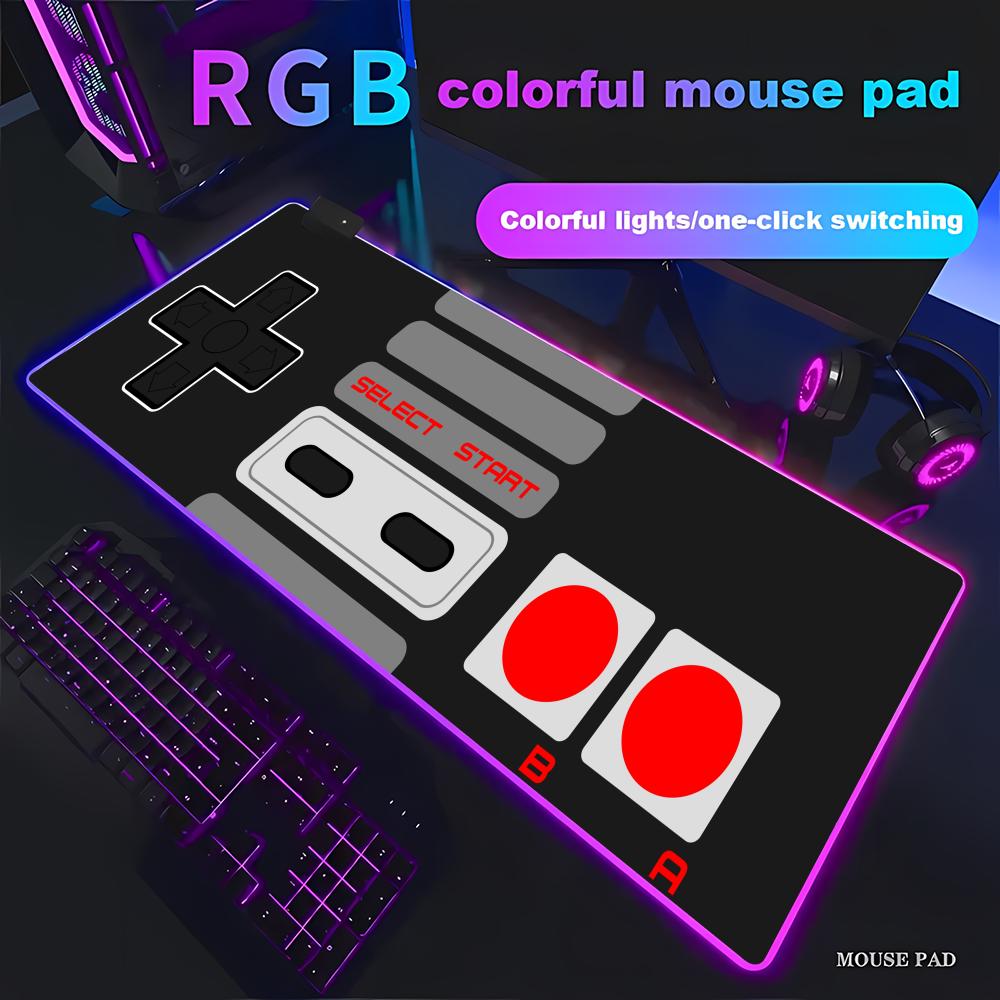 Mouse Gaming Retro - RGB Retro Game Controller Grote muismat