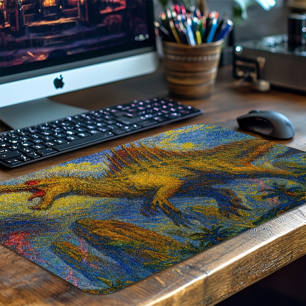 Mouse Gaming Retro - Retro Spinosaurus Speelmat Antislip Bureau-onderlegger Uitgebreide