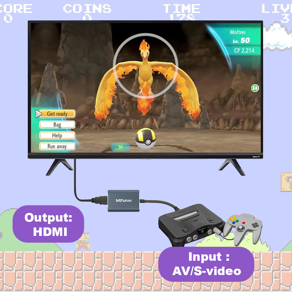 Bitfunx 720P Svideo/AV naar HD - Retro Gaming Hub recensie en prijs