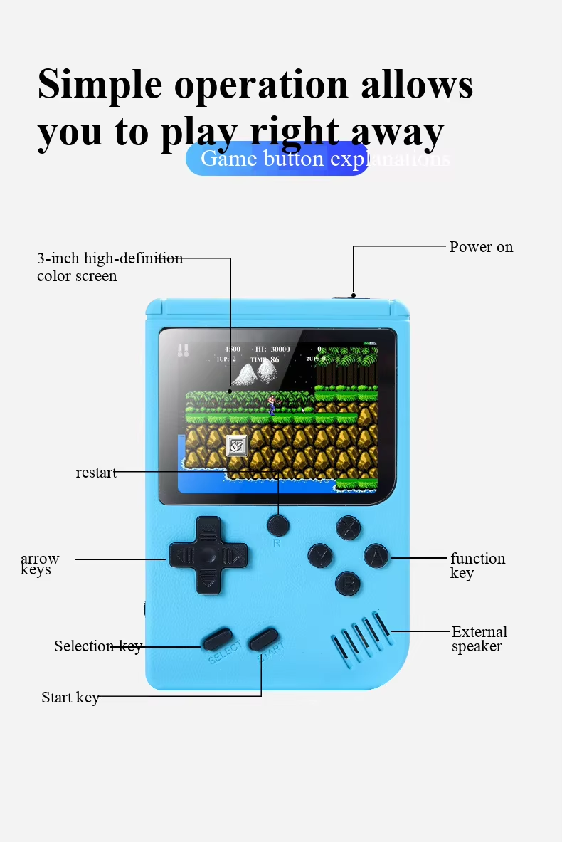 400-in-1 MINI Games Handheld G - Retro Gaming Hub recensie en prijs