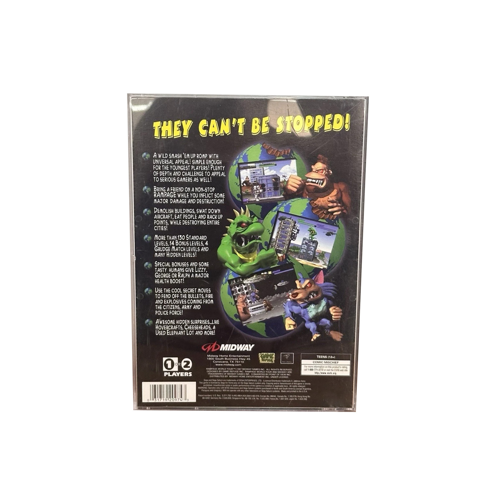 Saturn Copy Disc Game Rampage  - Retro Gaming Station recensie en prijs
