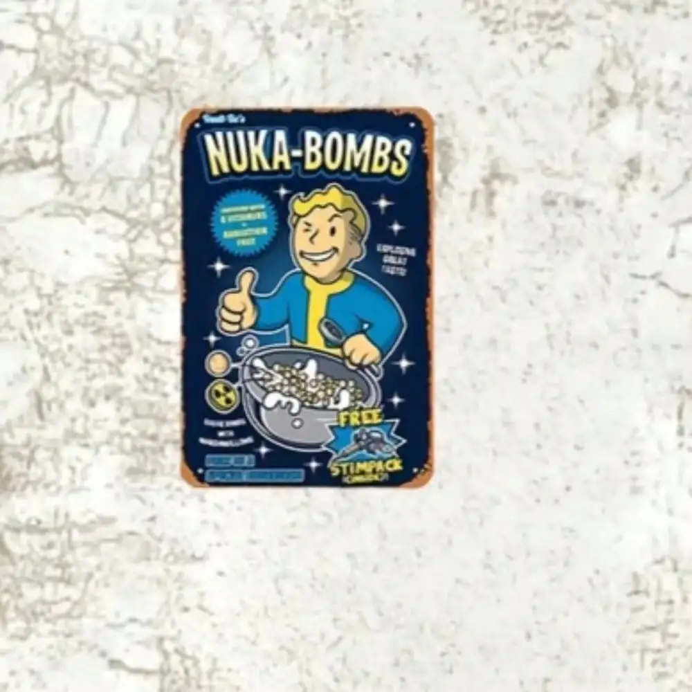 Vault-Tec Nuka-Bombs metalen w - Retro Gaming Vault recensie en prijs