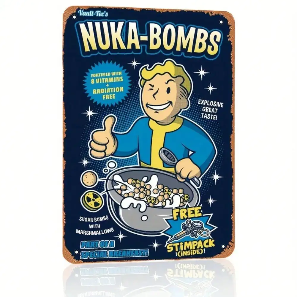 Vault-Tec Nuka-Bombs metalen w - Retro Gaming Vault recensie en prijs