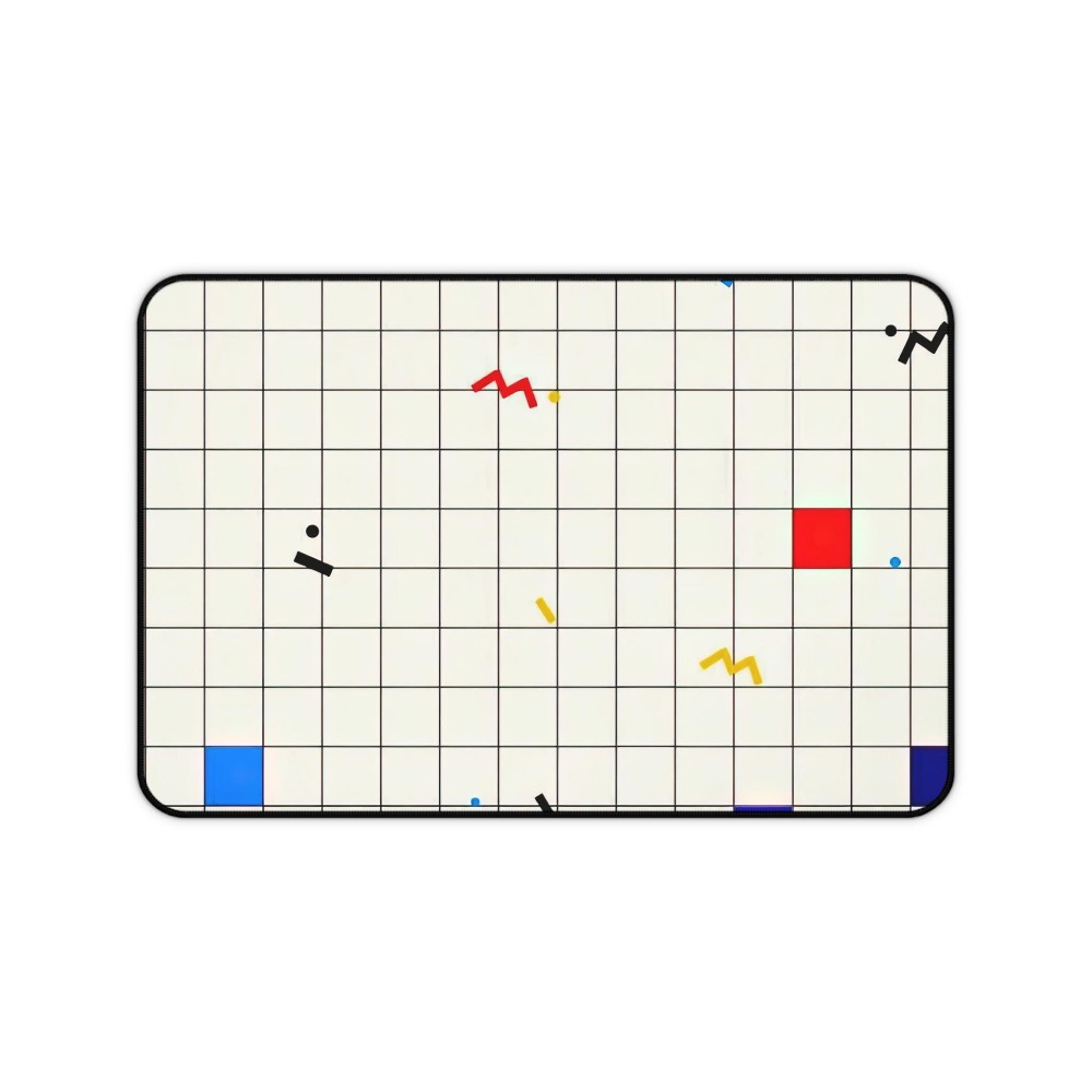 Retro Geometrische Grid Bureau - Mouse Gaming Retro recensie en prijs
