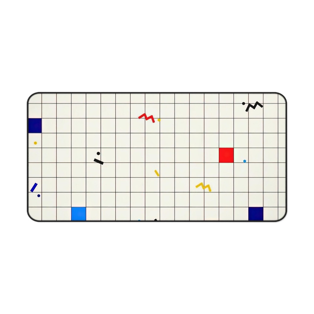 Retro Geometrische Grid Bureau - Mouse Gaming Retro recensie en prijs