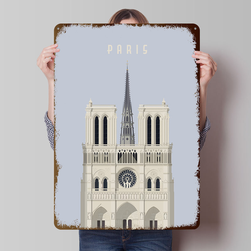 Parijs Reisblikkenposter Aange - Retro Gaming Paris recensie en prijs