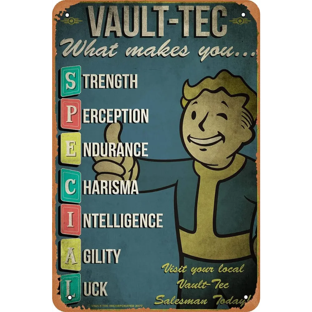 RetroGameDecor V-Vault Tec met - Retro Gaming Vault recensie en prijs